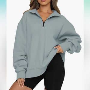 Light Green Womens Oversized Sweatshirt